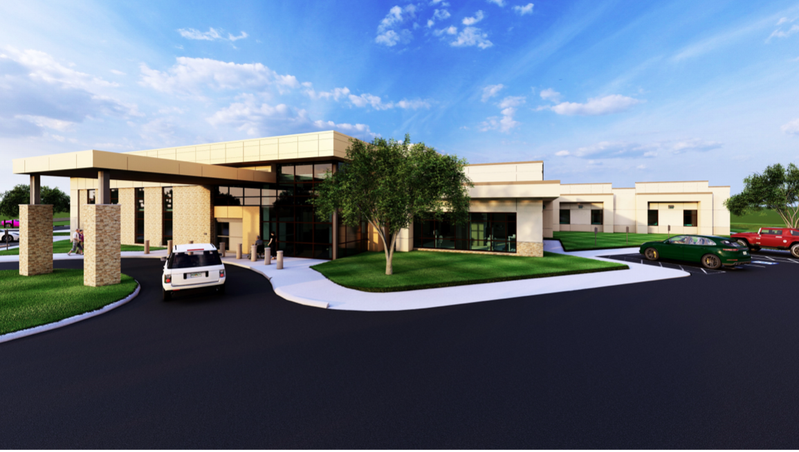 Exterior Exalt Future Exalt Health hospital in Florida, built by Catamount Constructors | Freese Johnson JV, LLC